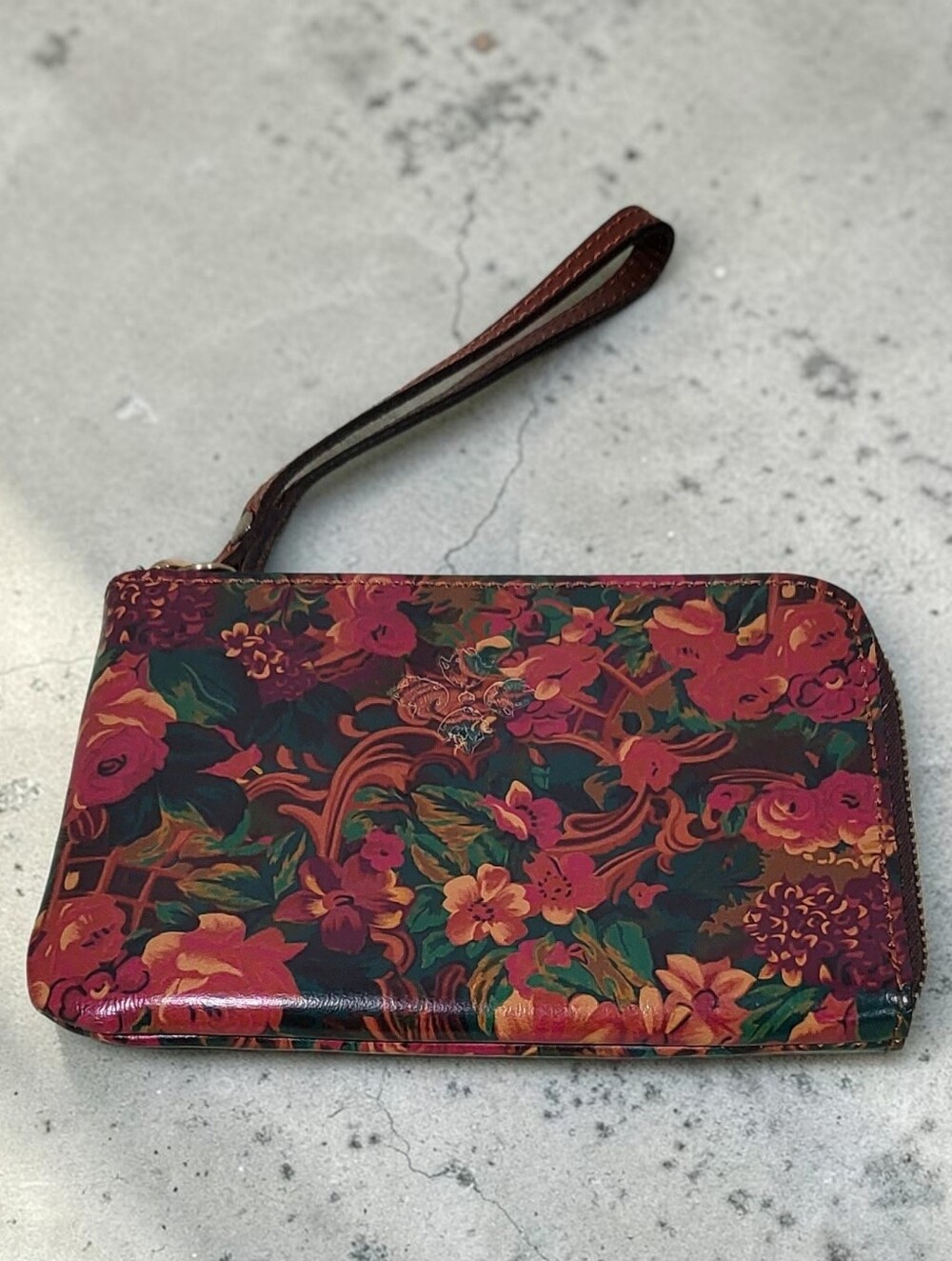 Patricia Nash Floral Print Leather Wallet